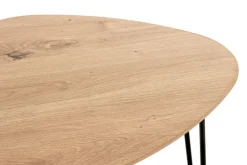 Beistelltisch BERGEN2 Ø 40 cm Eiche-Dekor/schwarz