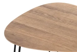 Beistelltisch BOLOGNA1 48 cm schwarz/ Eiche