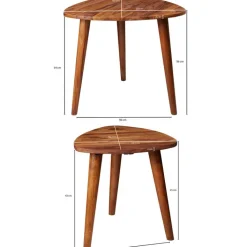 Beistelltisch 2er-Set braun