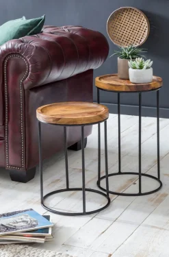 Beistelltisch 2er-Set rund