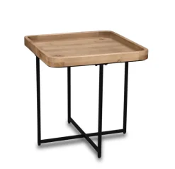 Beistelltisch JENNY 57 x 57 cm braun/ schwarz