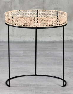 Beistelltisch KARJANA 2-teilig braun/ schwarz