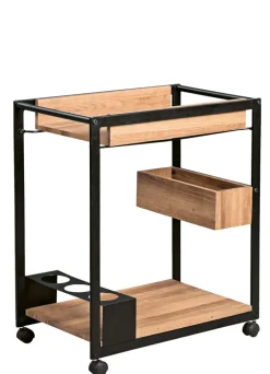 Beistelltisch KUBA 2 braun/schwarz