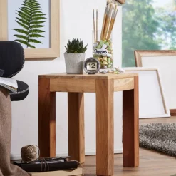 Beistelltisch MUMBAI 35 x 35 cm Akazie