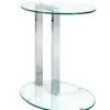 Beistelltisch oval ARTUR 2 45 x 35 cm Glas