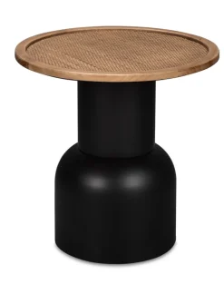 Beistelltisch RONJA 40 x 46 cm braun/ schwarz