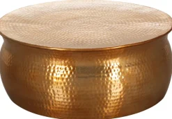 Beistelltisch rund 75 cm Goldfarbig