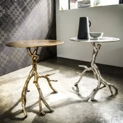Beistelltisch rund BRANCH GOLD