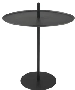 Beistelltisch rund LIMA 45 cm Metall schwarz