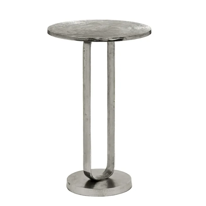 Beistelltisch TARA 38 x 38 cm silberfarbig