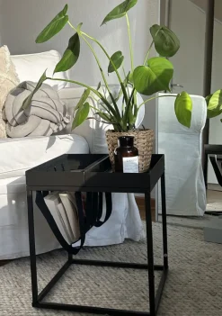 Beistelltisch TILL 35 x 40 cm Metall Anthrazit