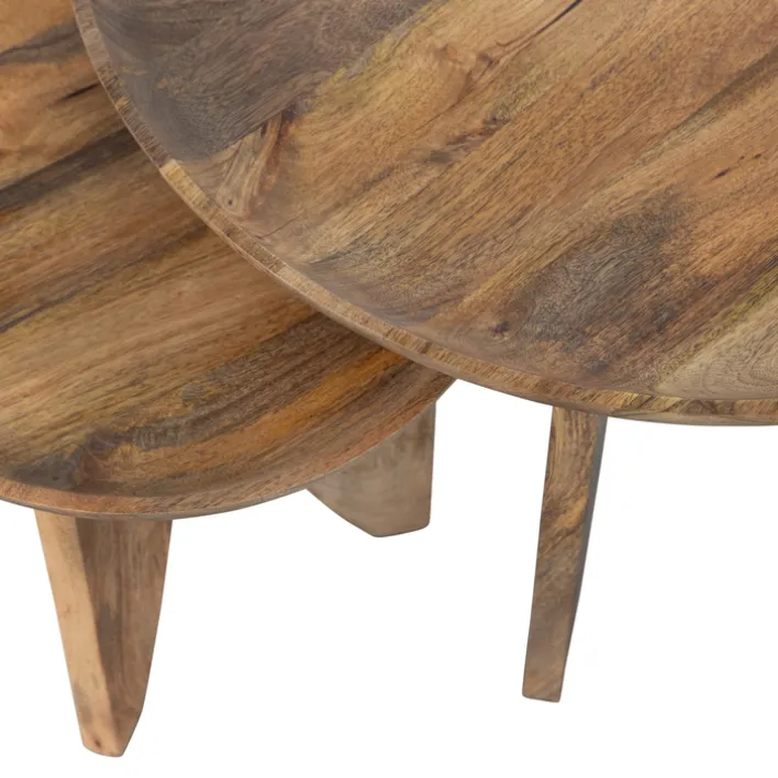 Beistelltisch-Set HIGH HEELS 2-teilig Mangoholz