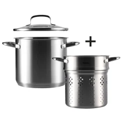 Berndes Pasta Topf Edelstahl 20 cm silberfarbig