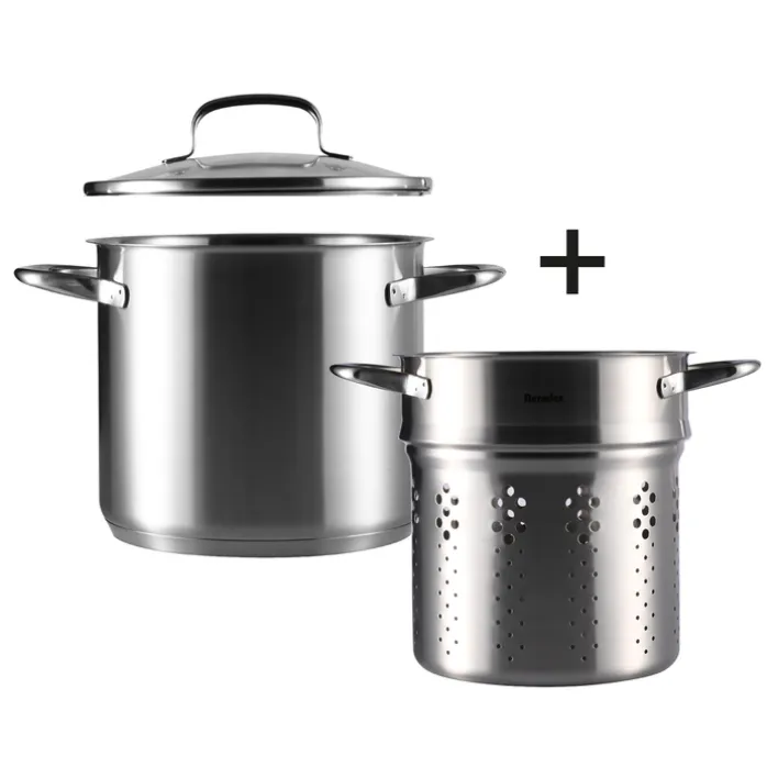 Berndes Pasta Topf Edelstahl 20 cm silberfarbig