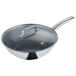 Berndes Wok B.BRILLIANT Edelstahl Ø 30 cm silberfarbig