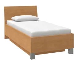 Bett POINT 90 x 200 cm braun ohne Lattenrost