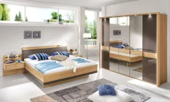 Bett WEGA 180 x 200 cm Eiche teilmassiv