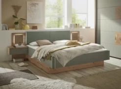 Bettanlage SIMADA 3-teilig braun/ grün