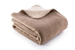 Biederlack Wende-Wohnplaid 150 x 200 cm braun/grau/beige