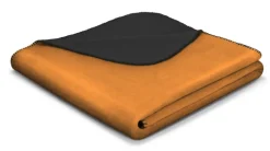 Biederlack Wende-Wohnplaid 130 x 170 cm messing/schwarz/grau