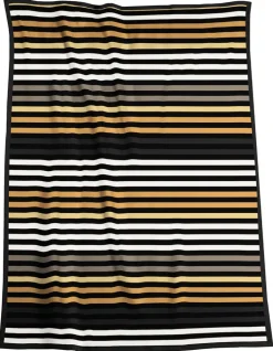 Biederlack Wohndecke Streifen 150 x 200 cm orange