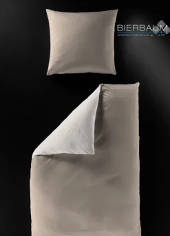 BIERBAUM Renforcé-Bettwäsche UNI 135 x 200 cm braun