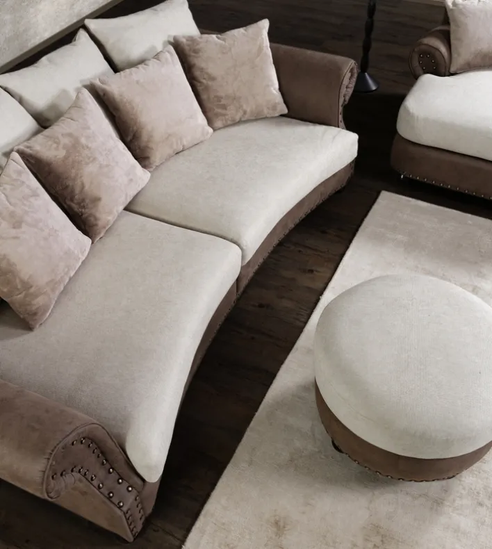 Bigsofa BOSTON hellbraun/beige