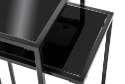 Blumensäulen 2er-Set schwarz