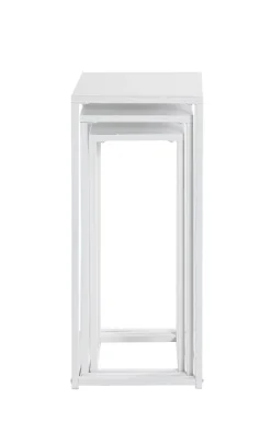 Blumensäulen 3er-Set weiß