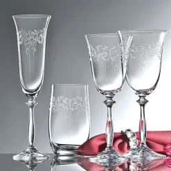 BOHEMIA SELECTION Sektglas ROMANCE 6er Set - je 190 ml