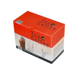 BOHEMIA SELECTION Tee-/ Kaffeeglas ORION 2er Set Glas