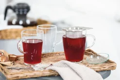 BOHEMIA SELECTION Tee-/ Kaffeeglas ORION 2er Set Glas