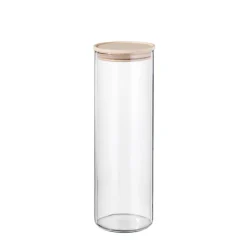 BOHEMIA SELECTION Vorratsdose Borosilikatglas 30 cm 1.8 l Transparent/Braun