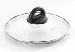 bongusto Glasdeckel 28 cm schwarz/ silberfarbig