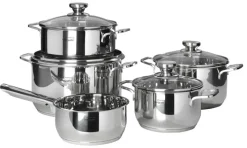 bongusto Topf-Set 5-teilig Edelstahl mit Deckel