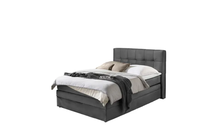 Boxspringbett AMY 140 x 200 cm grau