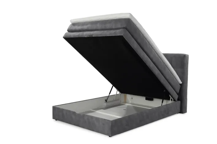 Boxspringbett AMY 140 x 200 cm grau