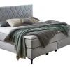 Boxspringbett BARELL ALICANTE 180 x 200 cm grau