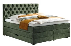 Boxspringbett BARELL SAMNAUN 180 x 200 cm grün