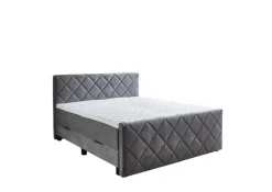 Boxspringbett CHARLIE 180 x 200 cm Silber