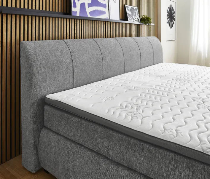 Boxspringbett CODY 240 x 200 cm grau
