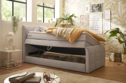 Boxspringbett DARIO 100 x 200 cm grau