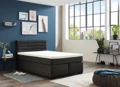 Boxspringbett GIANNI 140 x 200 cm anthrazit