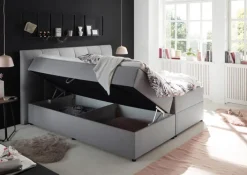 Boxspringbett GRAZIA 180 x 200 cm grau