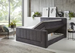 Boxspringbett KENOSHA 180 x 200 cm anthrazit