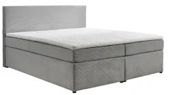 Boxspringbett LEIA 180 x 200 cm grau