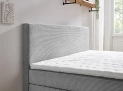 Boxspringbett LEIA 180 x 200 cm grau