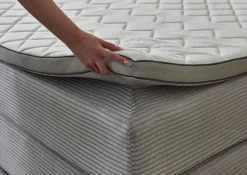 Boxspringbett LUKE 140 x 200 cm grau