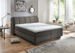 Boxspringbett OTTAWA 180 x 200 cm taupebraun