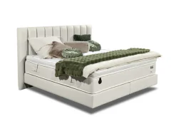Boxspringbett PALERMO 180 x 200 cm weiß
